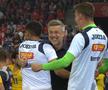 Edi Iordănescu sărbătorește al doilea gol al lui Mihăilă cu Elveția