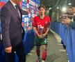 Ales „omul meciului” Portugalia - Cehia, a venit la interviuri cu trofeul în brațe
