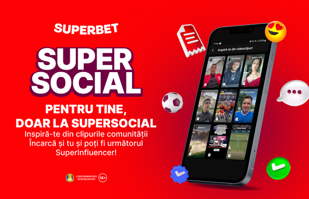 Videoclipurile, live în secțiunea Pentru Tine din SuperSocial! Inspiră-te din clipurile SuperComunității