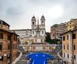 Un tricou al naționalei Italiei de 15 metri lungime întins în Piazza di Spania