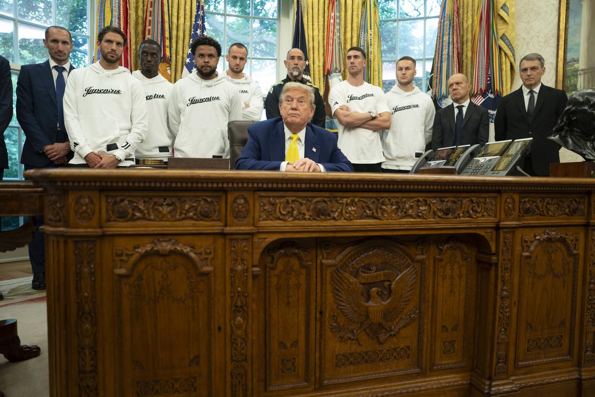 Donald Trump, alături de jucătorii lui Juventus
