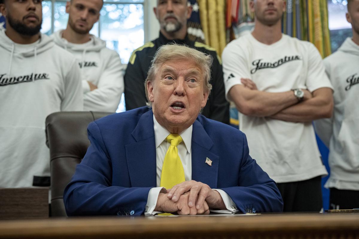 Donald Trump, alături de jucătorii lui Juventus