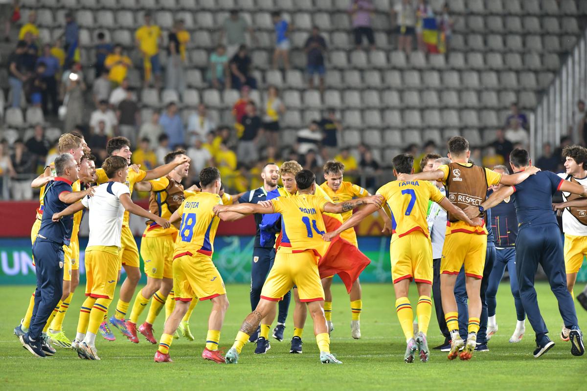 Imaginile bucuriei: Cum au sărbătorit jucătorii României U19