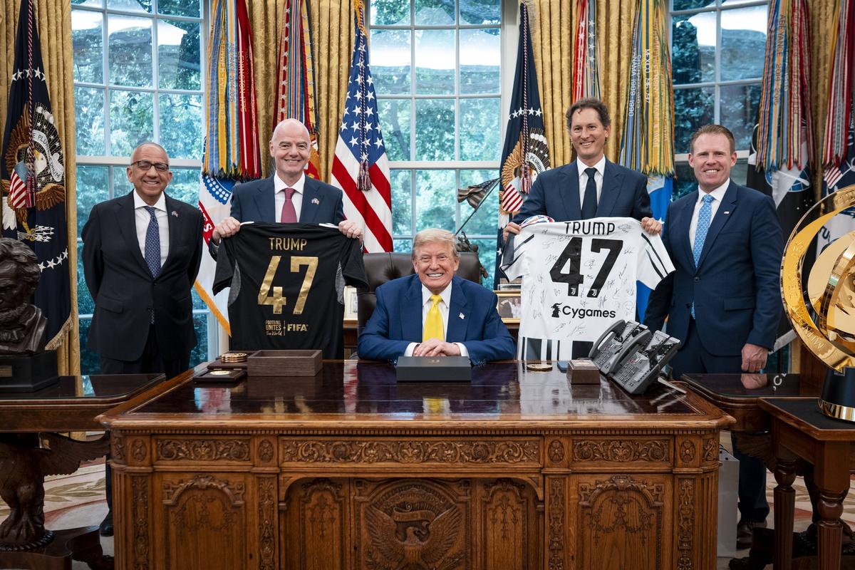 Donald Trump, alături de jucătorii lui Juventus