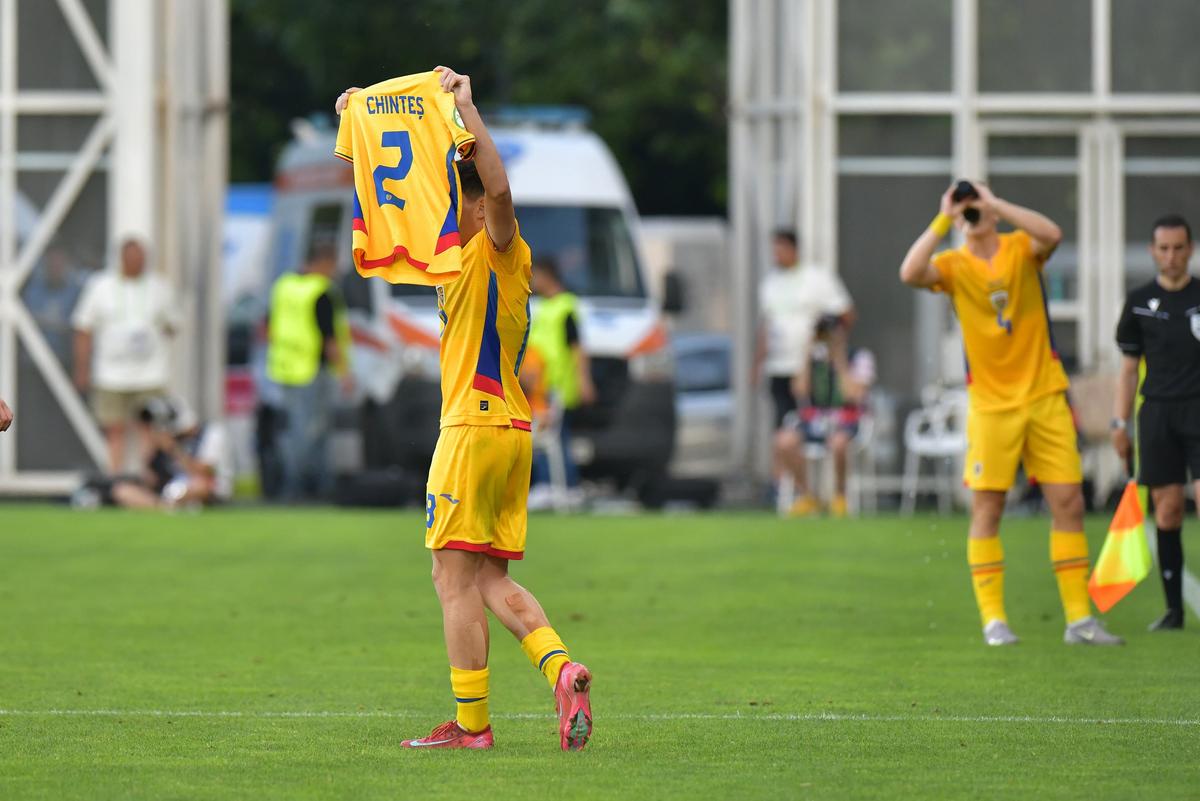 A înscris un gol superb și a celebrat ca Ronaldo! Cine este marcatorul golului României U19 în partida cu Danemarca U19
