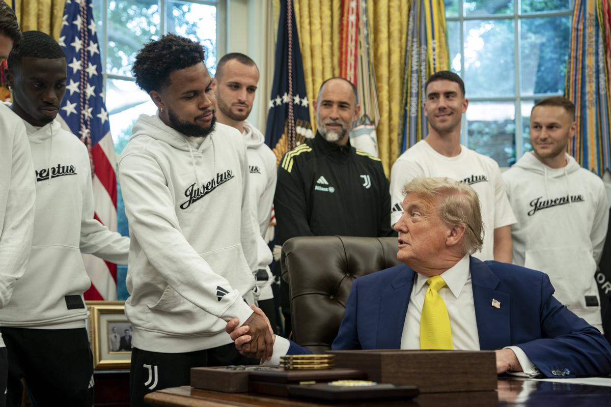 Donald Trump, alături de jucătorii lui Juventus