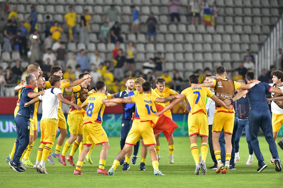 Imaginile bucuriei: Cum au sărbătorit jucătorii României U19