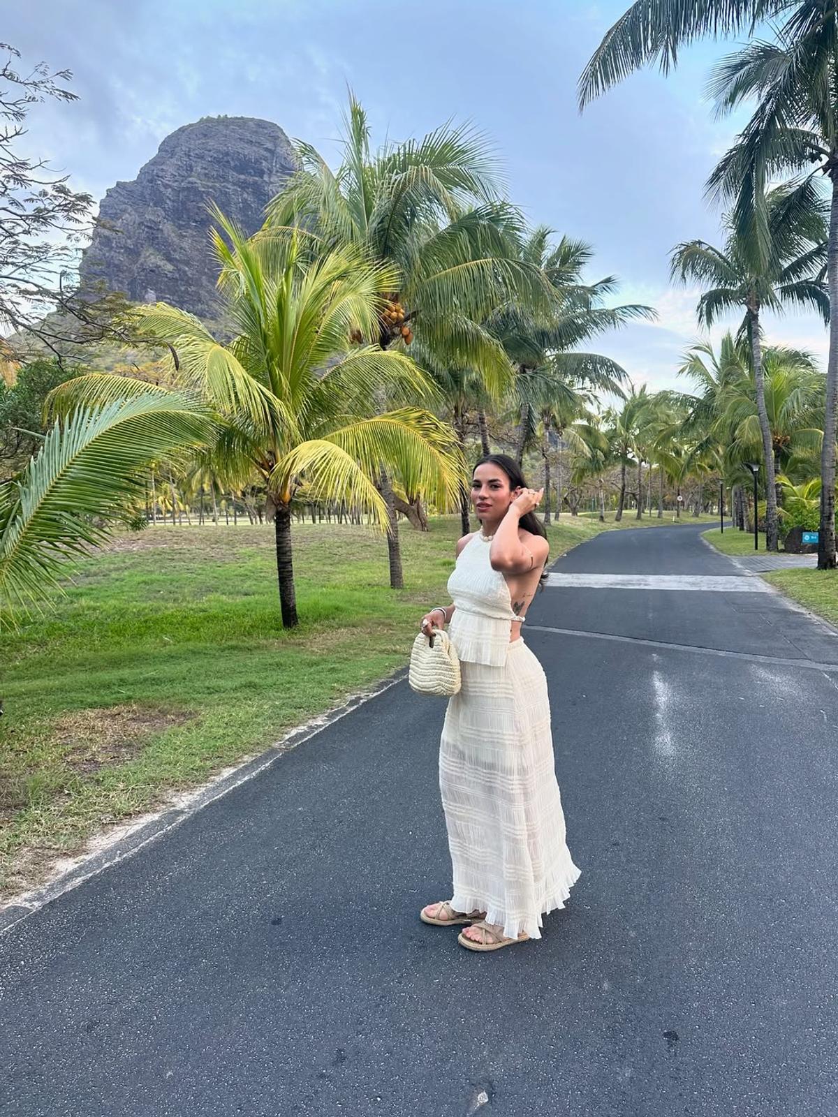 Teodora Meluță în vacanța din Mauritius. Foto: Instagram