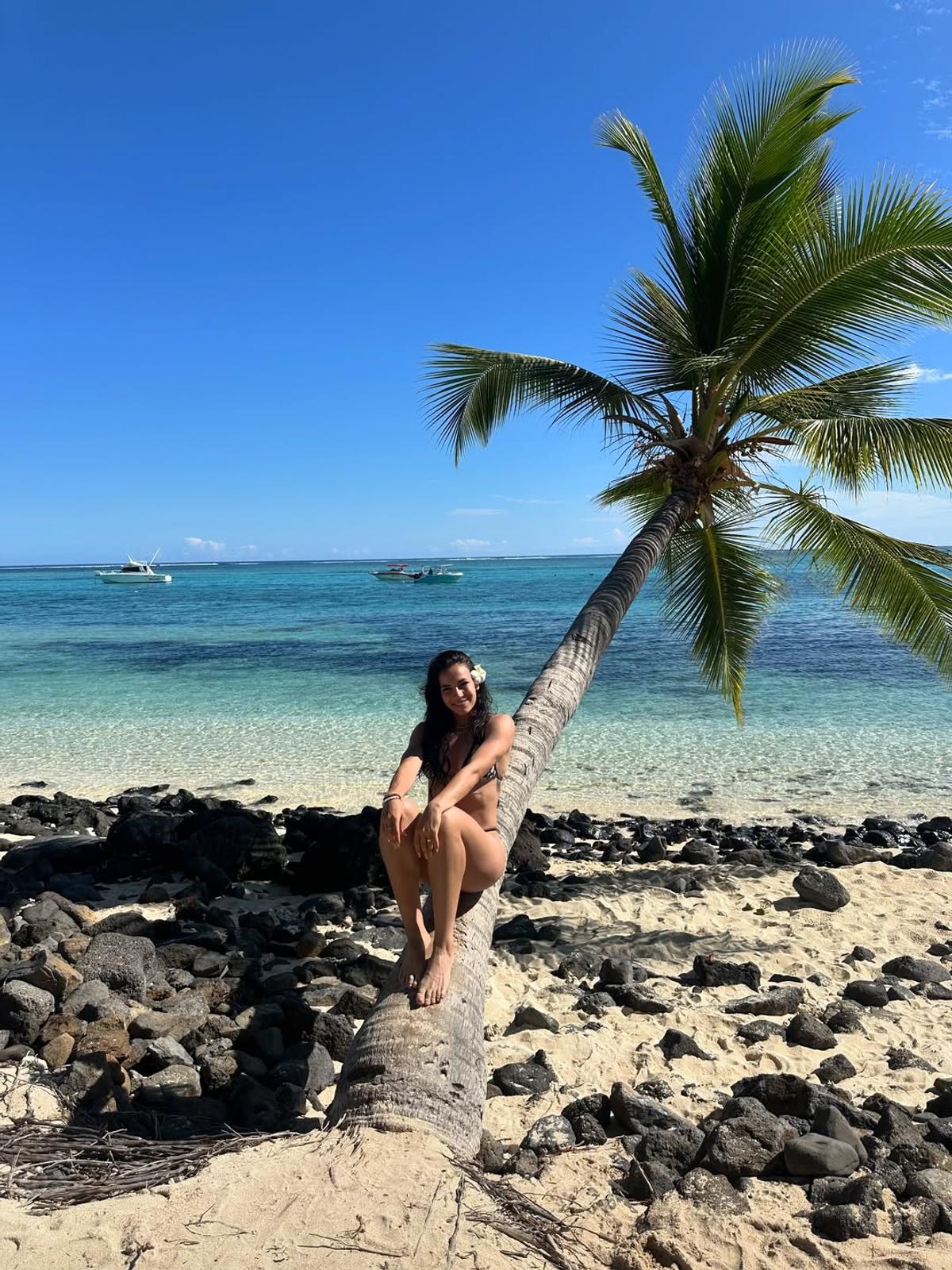 Teodora Meluță în vacanța din Mauritius. Foto: Instagram