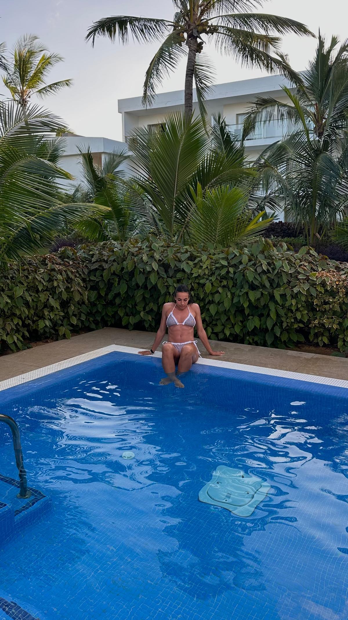 Teodora Meluță în vacanța din Mauritius. Foto: Instagram