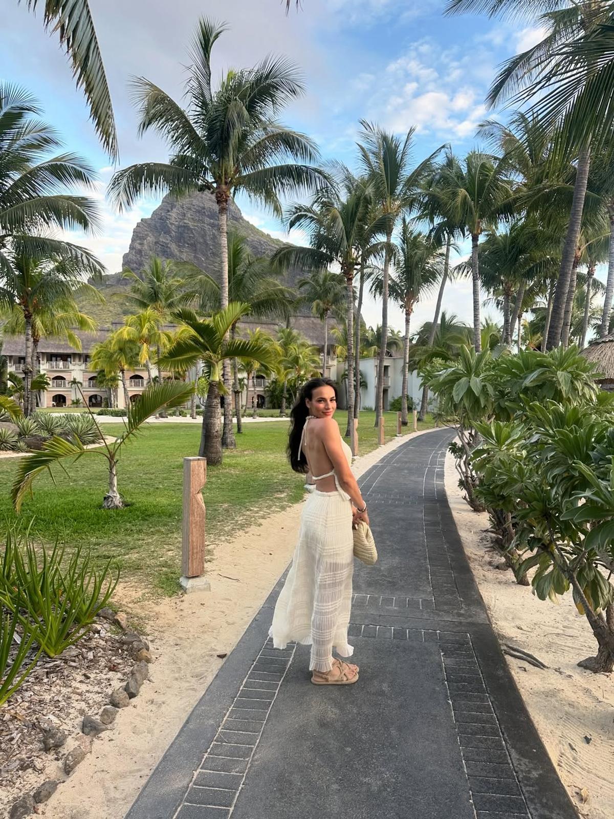 Teodora Meluță în vacanța din Mauritius. Foto: Instagram
