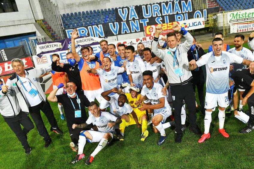Craiova s-a impus în deplasarea de la Botoșani, scor 2-0, și a făcut un nou pas important spre titlu. Sursă foto: https://www.facebook.com/UCVOficial