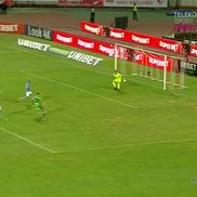 Primul gol al lui Sorescu // Captură Telekom Sport