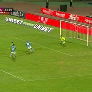 Primul gol al lui Sorescu // Captură Telekom Sport