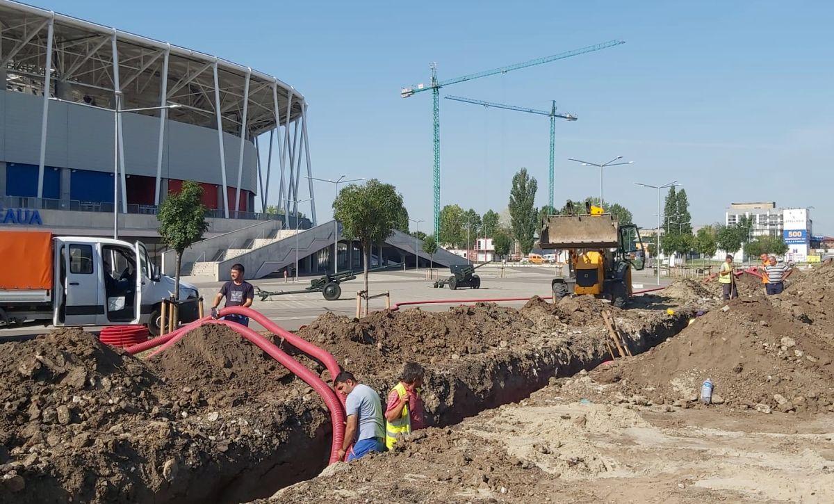 „Tranșee” în Ghencea! Imagini surprinse de reporterii GSP pe bulevardul de lângă stadionul disputat de FCSB și CSA Steaua