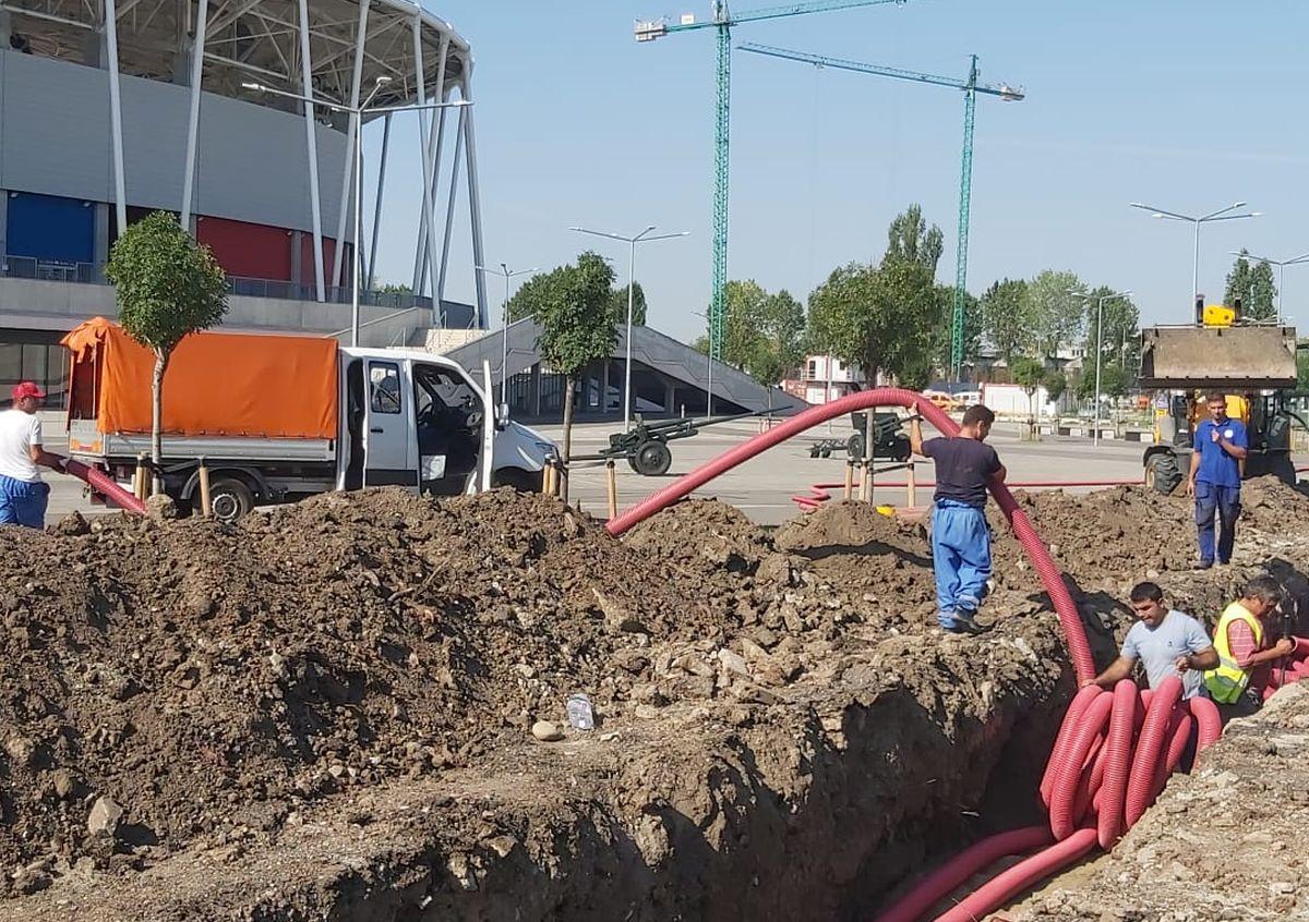 Se sapă „tranșee” în Ghencea! Imaginile surprinse azi de reporterul GSP, cu doar 3 zile înainte de FCSB - Dinamo