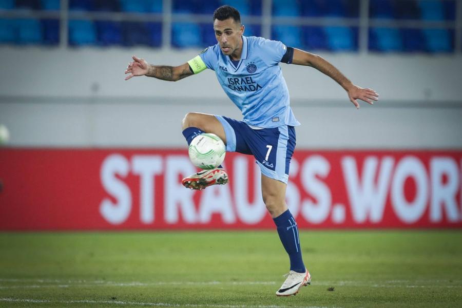 Eran Zahavi, căpitanul lui Maccabi Tel Aviv, e liderul adversarilor lui FCSB / Foto: Imago FCSB, remiză cu Maccabi Tel Aviv, în Ghencea » Calificarea se decide la retur