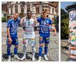 Echipamentul lui Hartberg, precum un stâlp stradal pentru reclame // foto: Facebook TSV Hartberg
