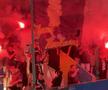 Ultrașii au aprins zeci de torțe și fumigene la Petrolul - FCSB. Foto: Andrei Crăițoiu (GSP.RO)