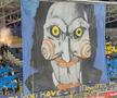 Scenografie spectaculoasă la Petrolul – FCSB, inspirată din filmele horror. FOTO: Andrei Crăițoiu (GSP.RO)