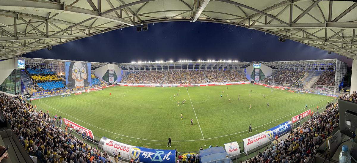 Scenografie Petrolul în meciul cu FCSB
