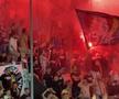 Ultrașii au aprins zeci de torțe și fumigene la Petrolul - FCSB. Foto: Andrei Crăițoiu (GSP.RO)
