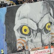 Scenografie spectaculoasă la Petrolul – FCSB, inspirată din filmele horror. FOTO: Andrei Crăițoiu (GSP.RO)