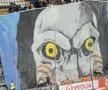 Scenografie spectaculoasă la Petrolul – FCSB, inspirată din filmele horror. FOTO: Andrei Crăițoiu (GSP.RO)