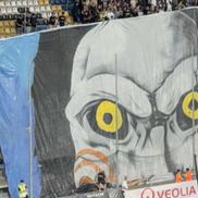 Scenografie spectaculoasă la Petrolul – FCSB, inspirată din filmele horror. FOTO: Andrei Crăițoiu (GSP.RO)