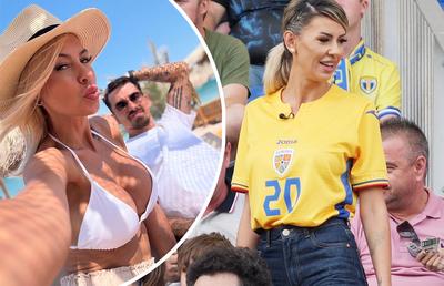 Soția fotbalistului a filmat în tribune la Petrolul - Dinamo, pentru un reality-show: „Dacă îmi tai venele, curge sânge «alb-roșu»”