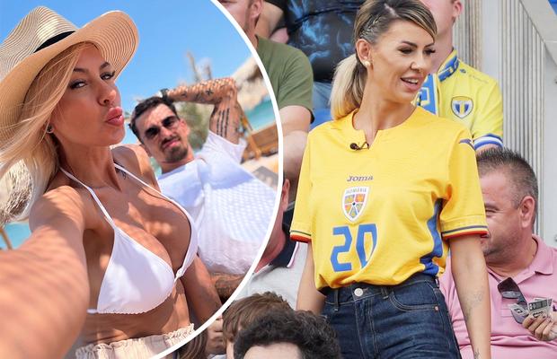 Soția fotbalistului a filmat în tribune la Petrolul - Dinamo, pentru un reality-show: „Dacă îmi tai venele, curge sânge «alb-roșu»”