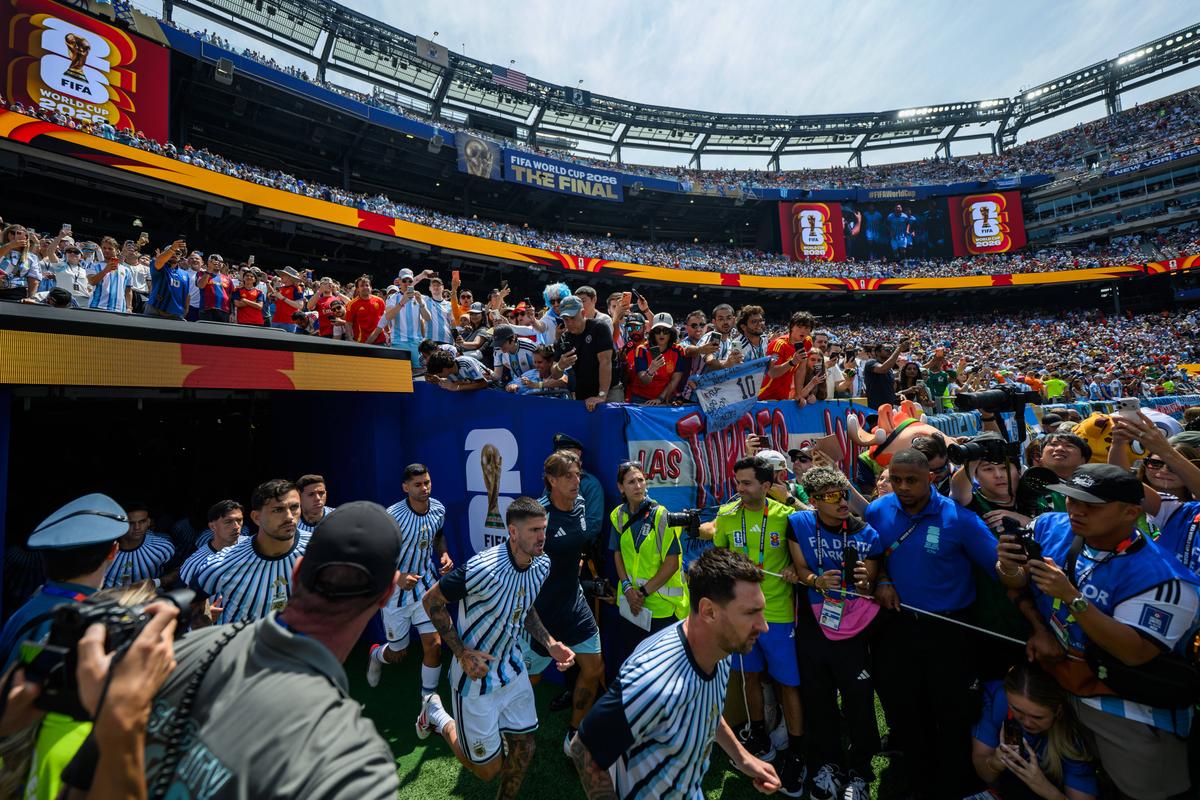 Imagini înainte de Spania - Argentina, finala Campionatului Mondial
