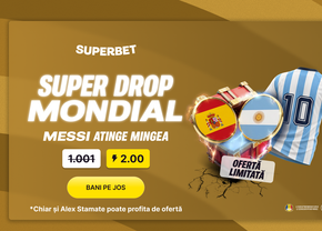 La Superbet ai Super Drop mondial, cu Messi erou principal