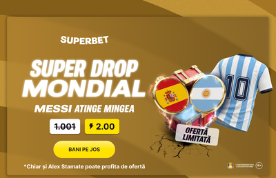 La Superbet ai Super Drop mondial, cu Messi erou principal