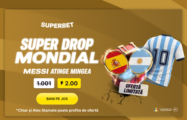 La Superbet ai Super Drop mondial, cu Messi erou principal