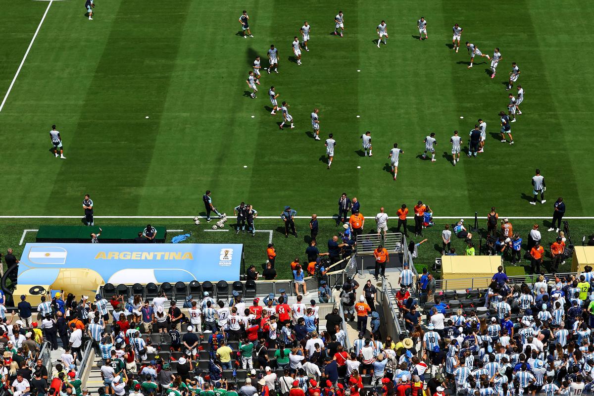 Imagini înainte de Spania - Argentina, finala Campionatului Mondial