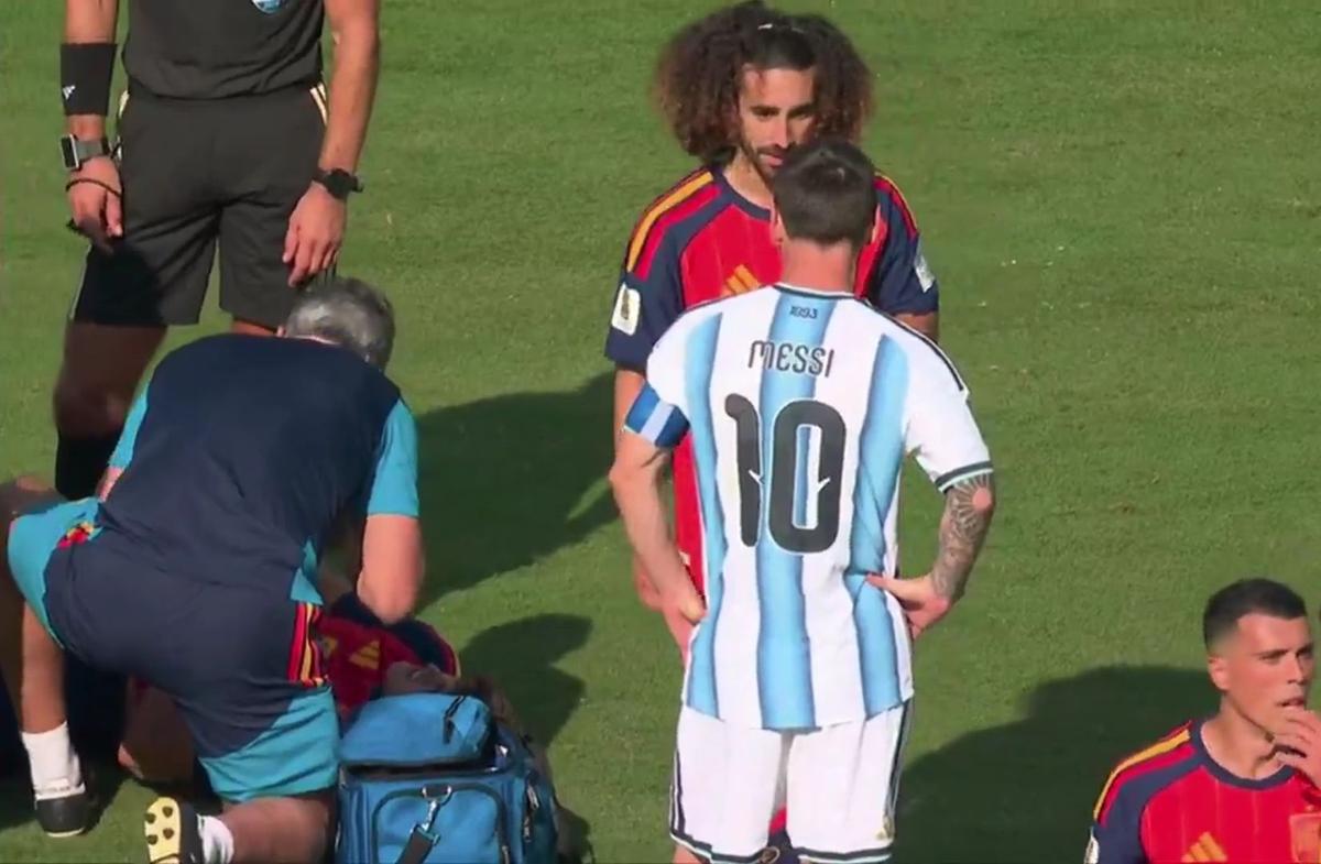 Messi a vrut să provoace eliminarea lui Cucurella în Spania - Argentina