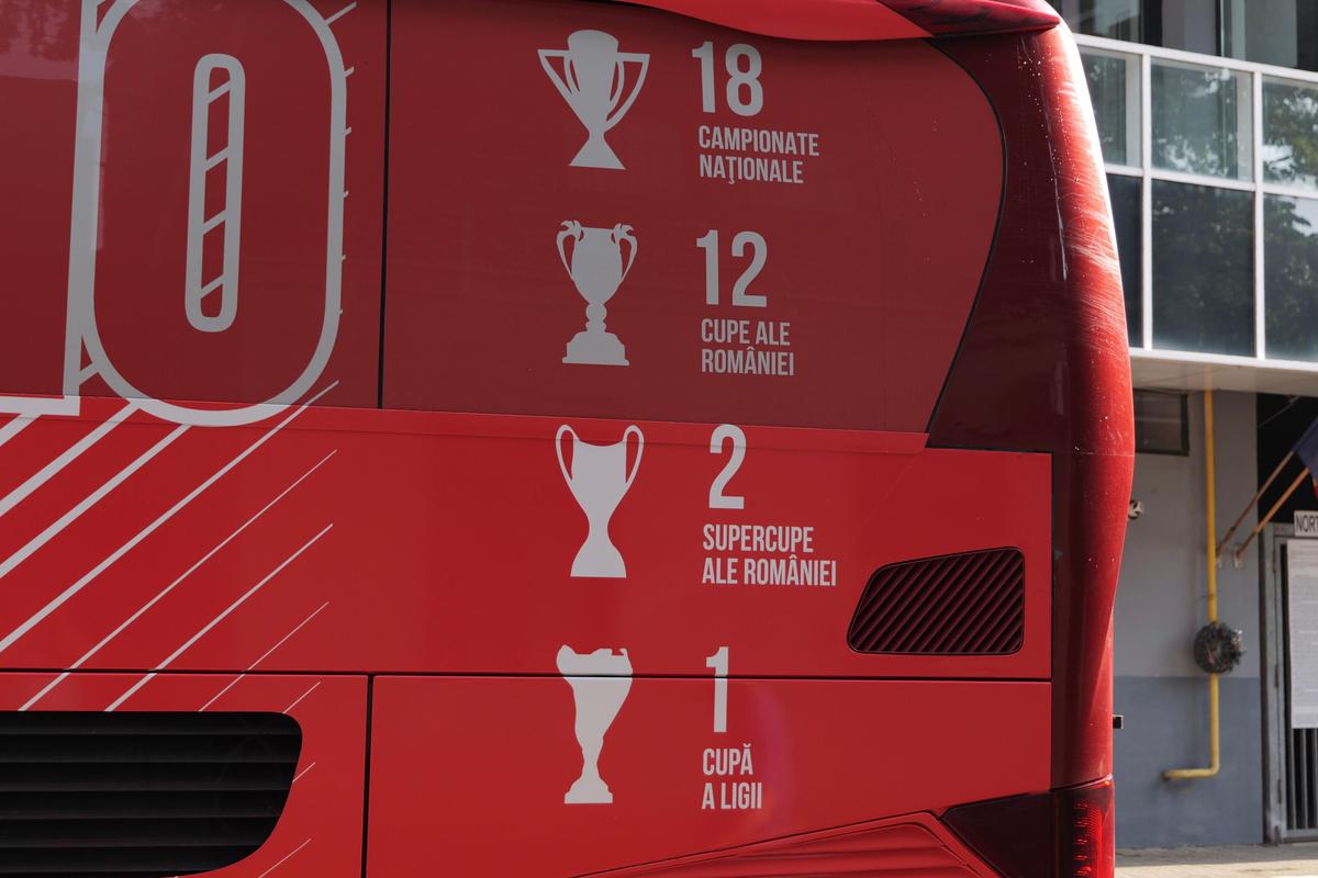 Gafă pe autocarul recolantat al lui Dinamo