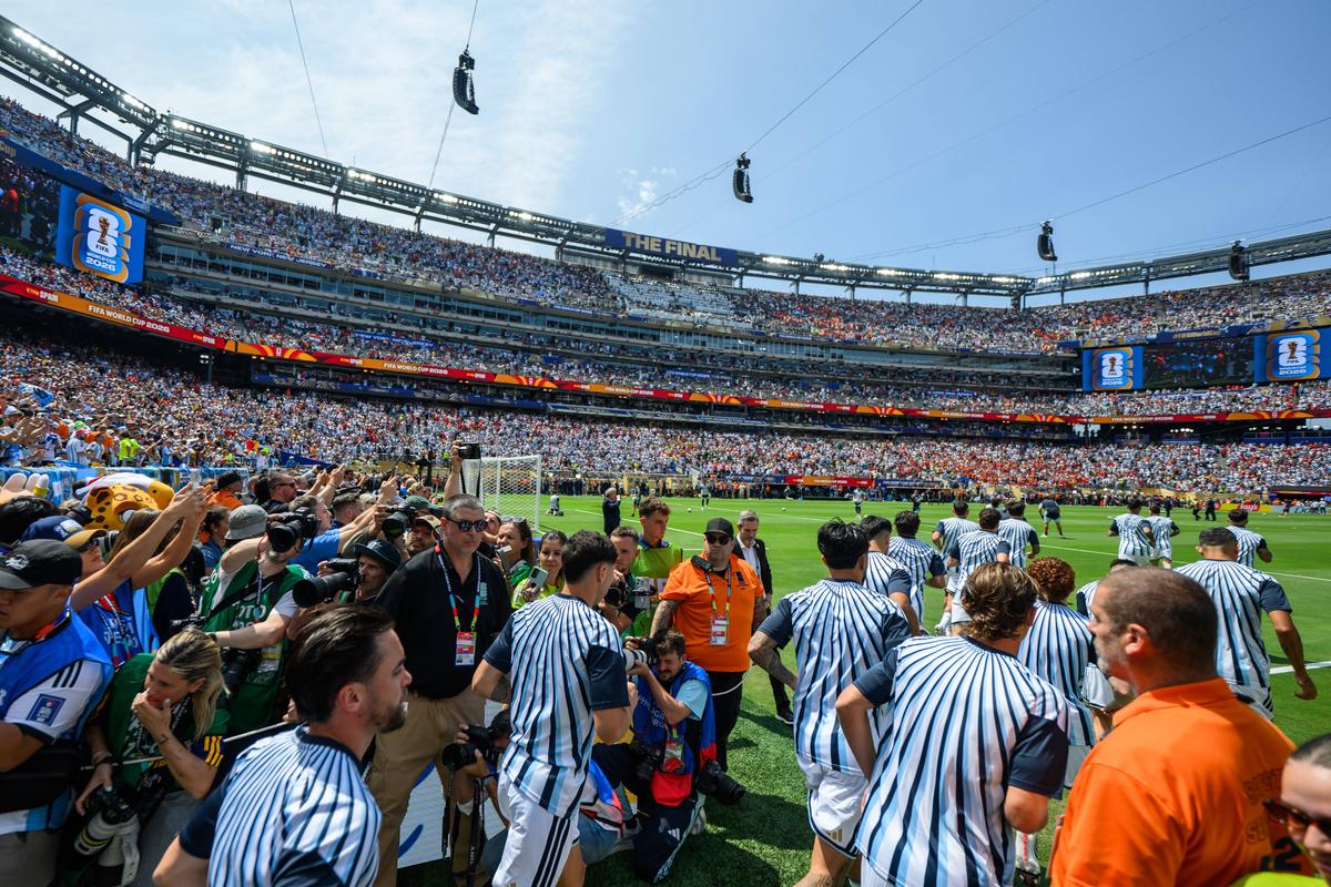 Imagini înainte de Spania - Argentina, finala Campionatului Mondial
