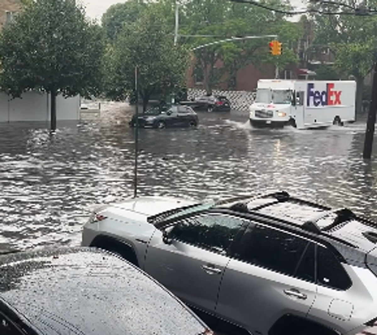 Inundații și probleme în New York