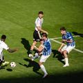Drammeh șutează și înscrie pentru 2-0. Foto: Facebook Universitatea Cluj
