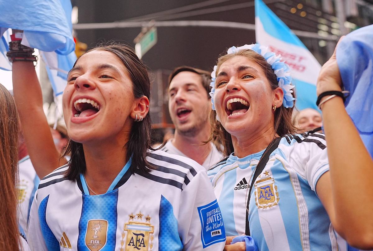 Imagini înainte de Spania - Argentina