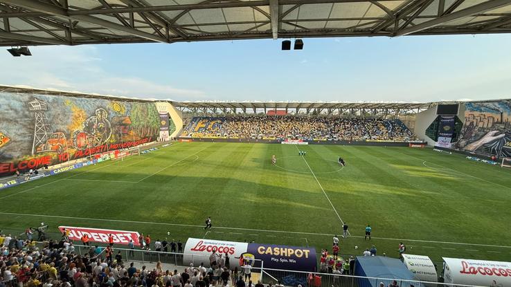 Scenografie impresionantă la Petrolul - Dinamo, 19 iulie 2026, la Ploiești. Foto: Andrei Crăițoiu (GSP.RO)
