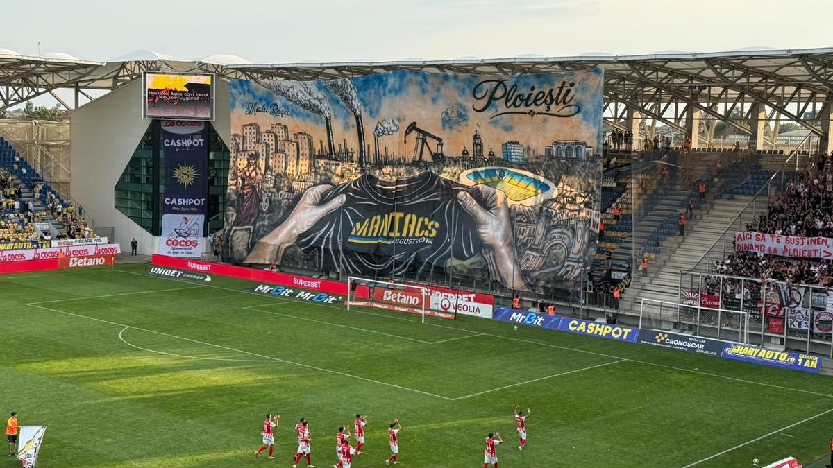 Scenografii impresionante la Petrolul - Dinamo
