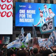 Fanii Argentinei au luat cu asalt Times Square din New York // foto: imago images