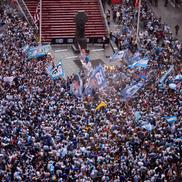 Fanii Argentinei au luat cu asalt Times Square din New York // foto: imago images