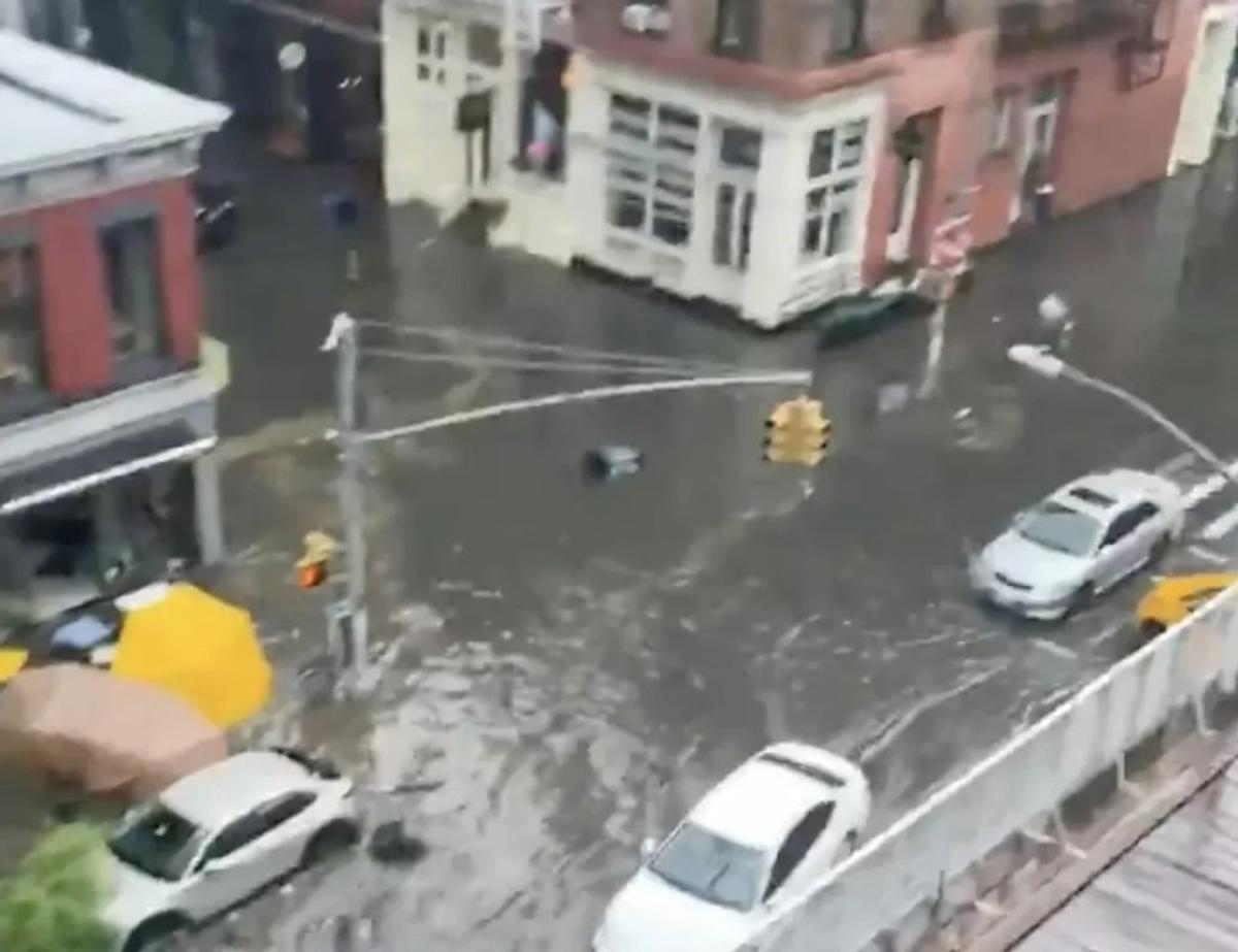 Inundații și probleme în New York