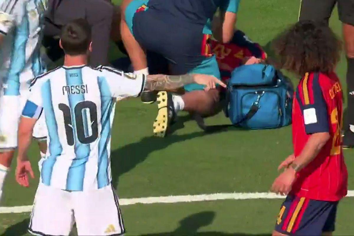 Messi a vrut să provoace eliminarea lui Cucurella în Spania - Argentina