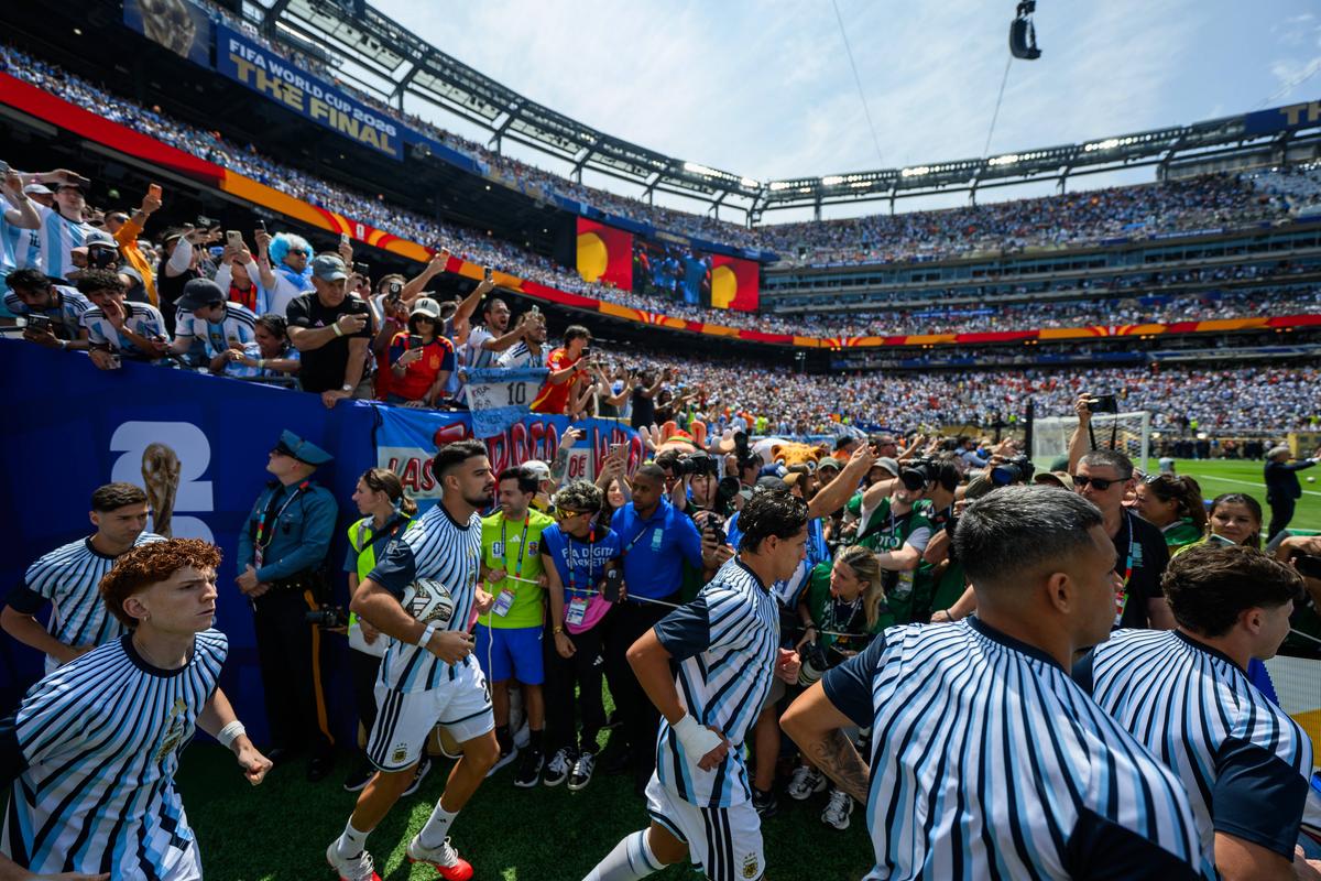 Imagini înainte de Spania - Argentina, finala Campionatului Mondial