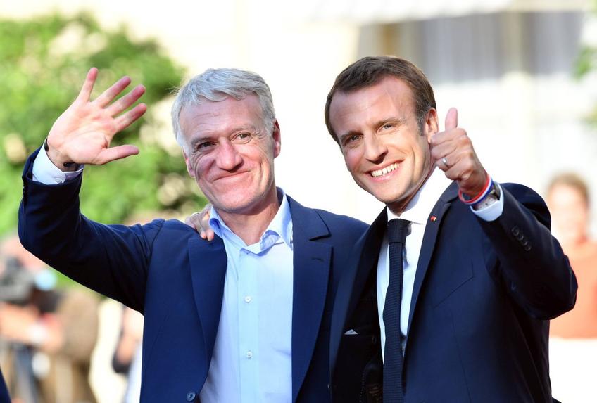 Didier Deschamps (stânga) și Emmanuel Macron (dreapta) / Foto: Imago Images